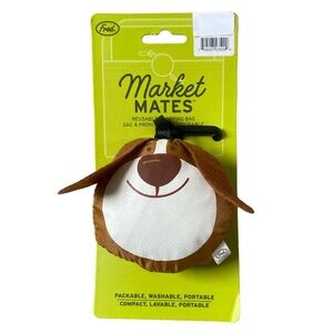 Fred Market Mate Reusable Keychain Dog Shopping Bag